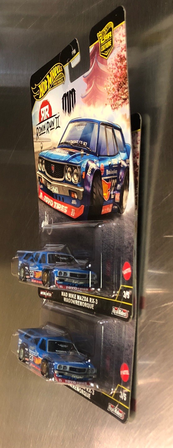 HOT WHEELS RONIN RUN 2 CAR CULTURE MAD MIKE MAZDA RX-3 WAGON/REMORQUE ( LOT OF 2