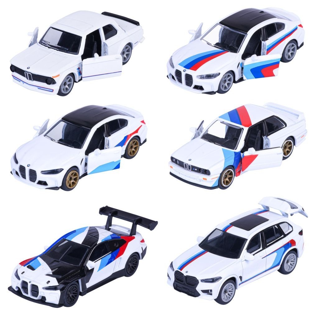 Majorette 1:64 BMW M Sport Series Deluxe Cars Full Set of 6 Models NEW UK Stock