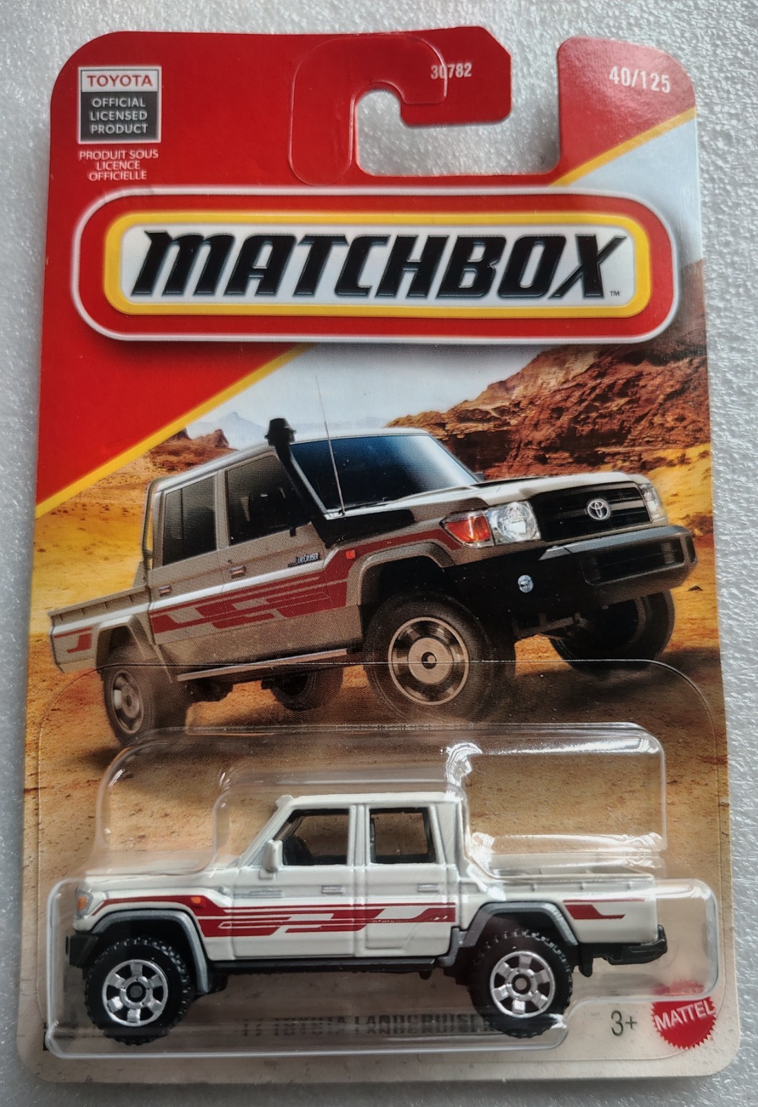 2017 Toyota Landcruiser Cream/Brown #40/125 Matchbox ’26 diecast licensed card