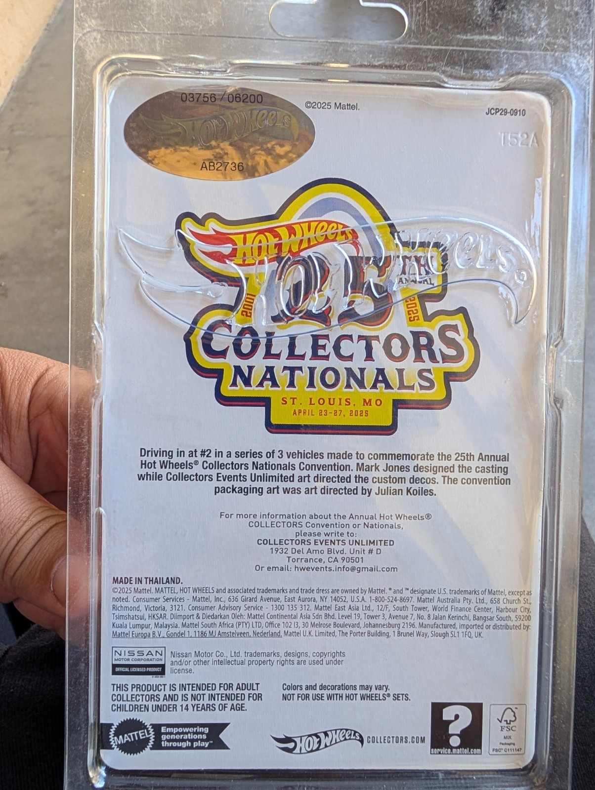 Hot Wheels 2023 23rd Nationals Nissan 240SX S14 Convention Collectible