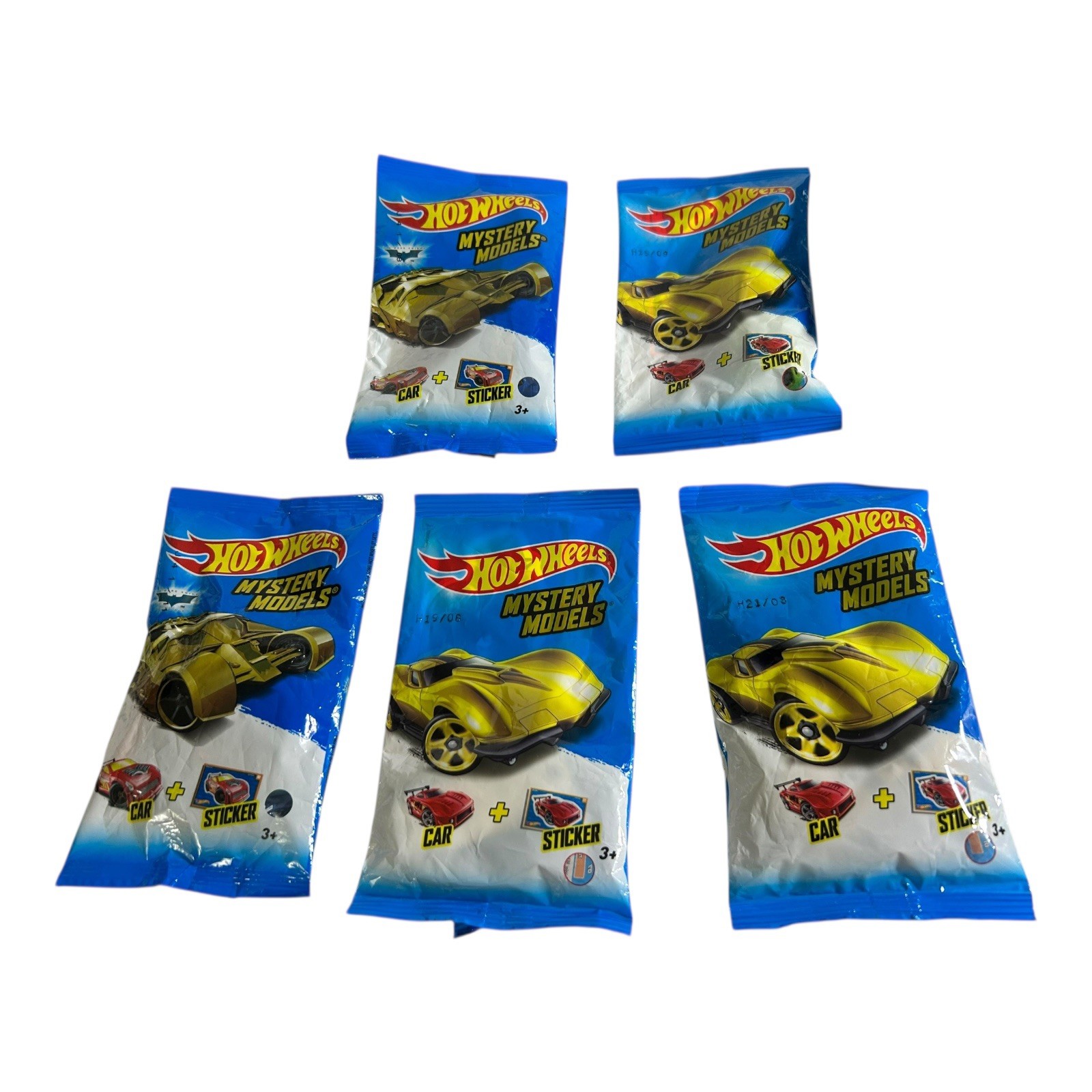Lot Of (5) Hot Wheels Cars Mystery Models 2014-2016 New In Unopened Package