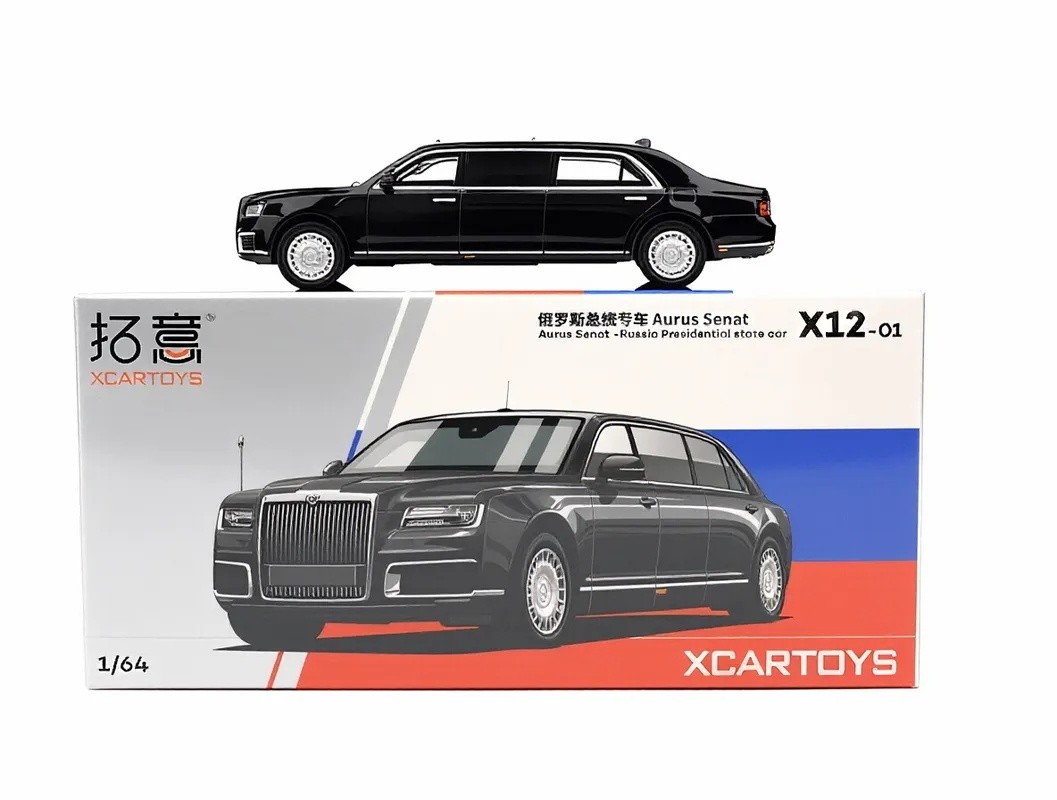 XCARTOYS 1:64 Aurus Senat Russian Presidential Model Diecast Metal Car