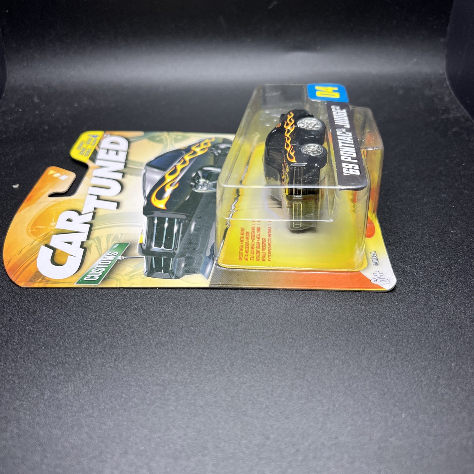 2025 Car Tuned Series 4 ~ ‘69 Pontiac Judge ~ Black W/Flames ~ Customs #04 ~ NEW
