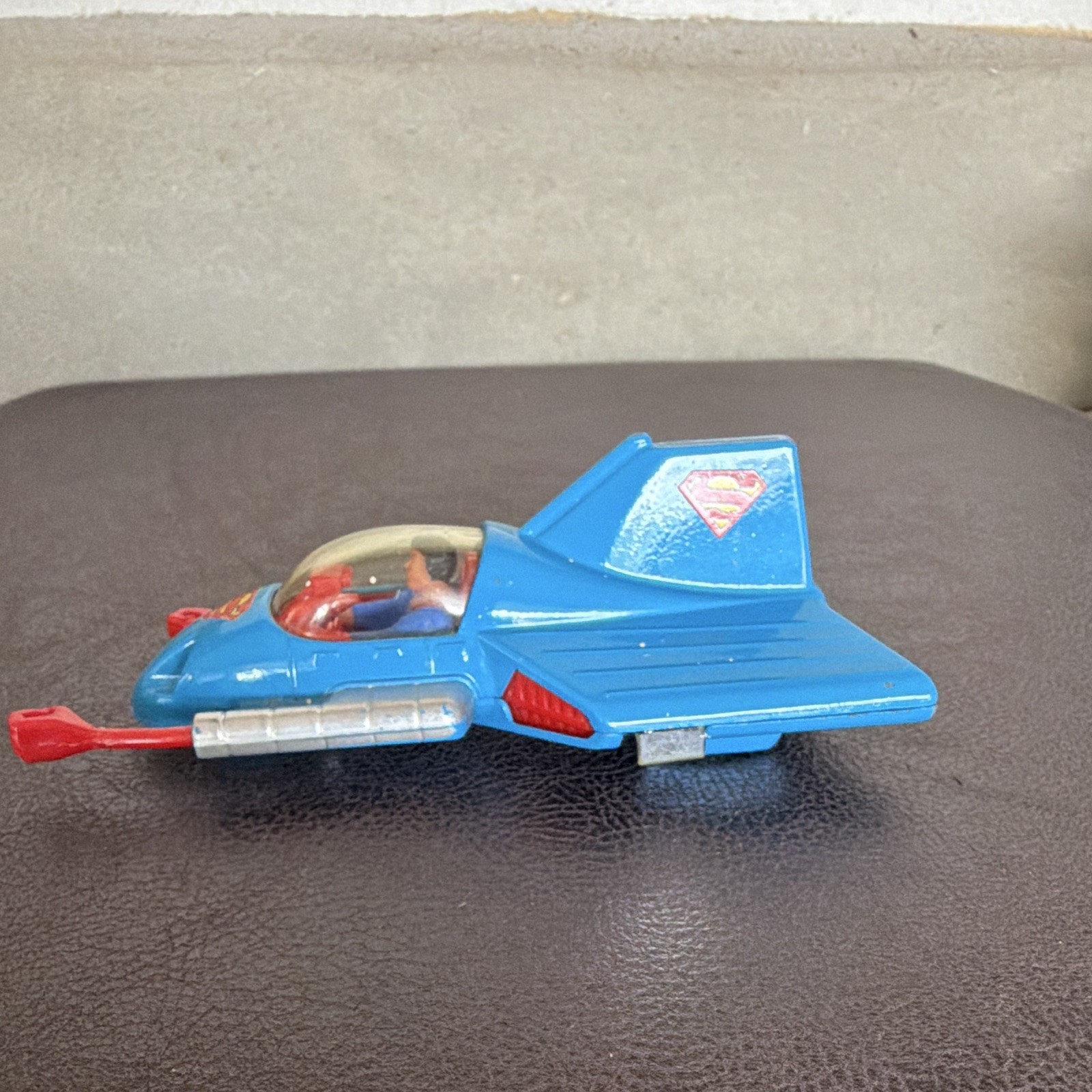 Corgi Juniors Superman Supermobile 1:64 Diecast Vehicle Blue Vintage 1970