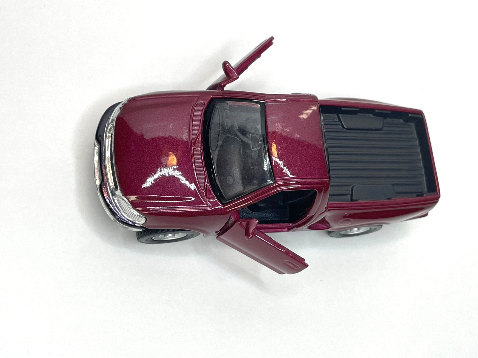 MAISTO 1998 FORD F SERIES PICKUP TRUCK 1/46 SCALE DIECAST METAL MAROON