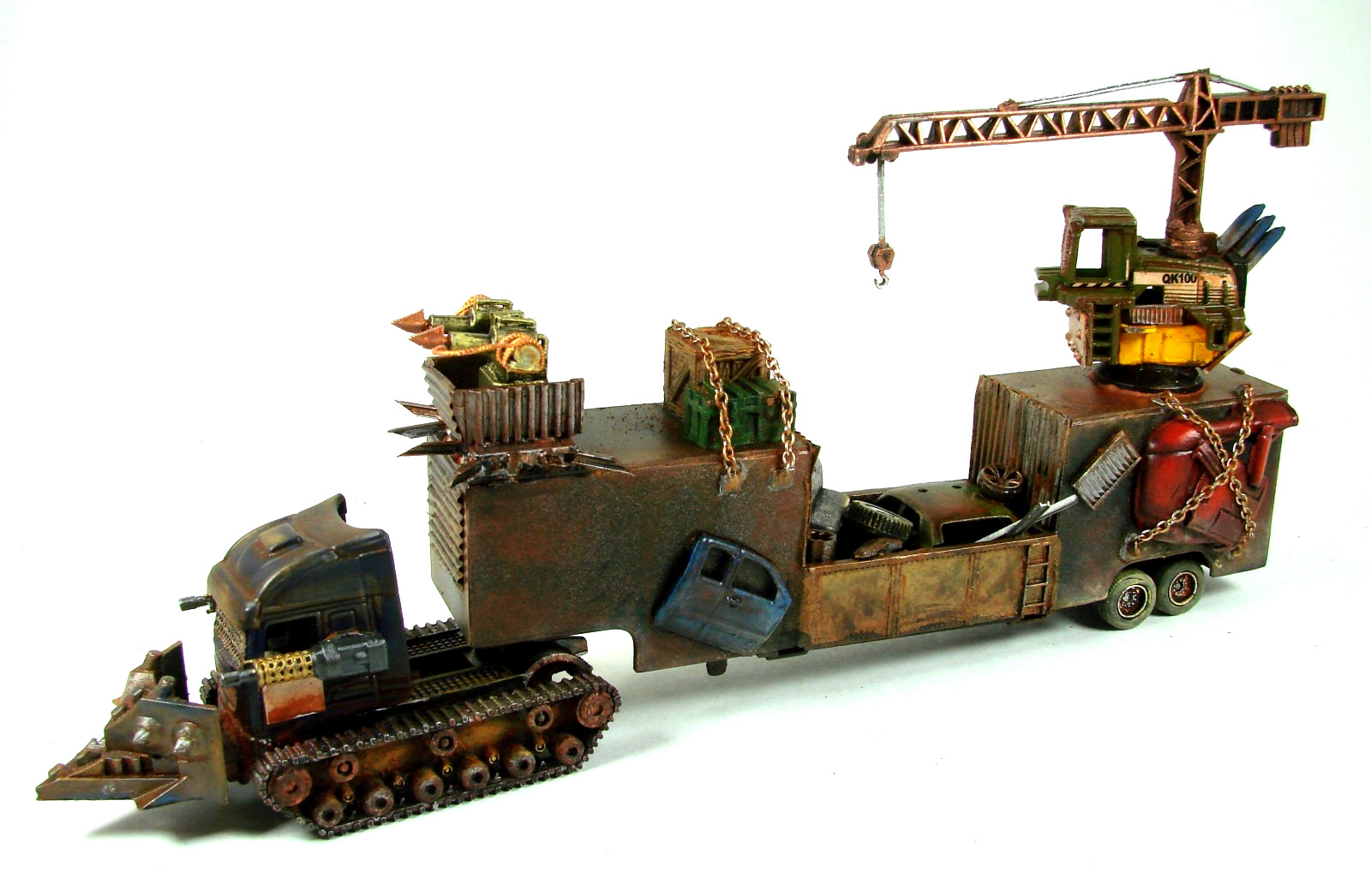 Gaslands War Rig Metal Scapper Custom Diecast 1/80 Mad Max Wastelands
