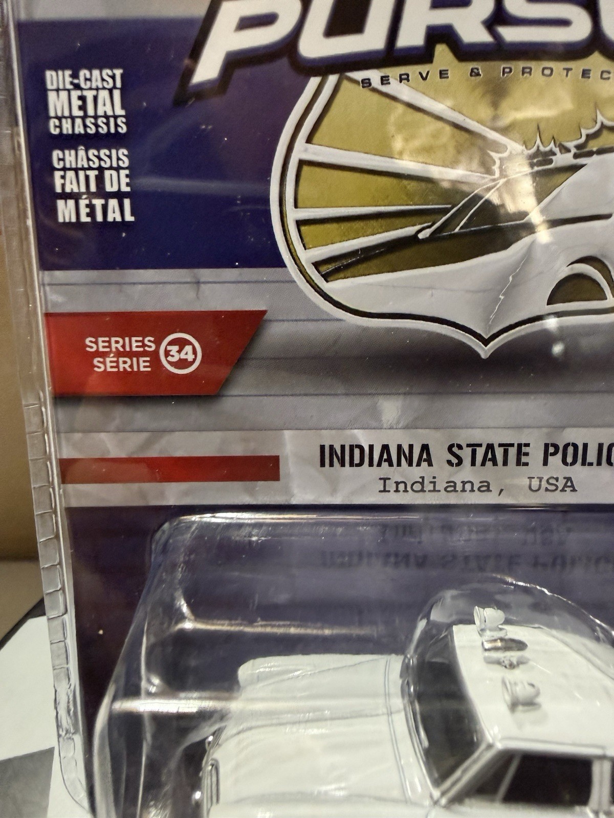 Hot Pursuit Indiana State Police 1953 Studebaker Coupe Series 34 1/64 Diecast