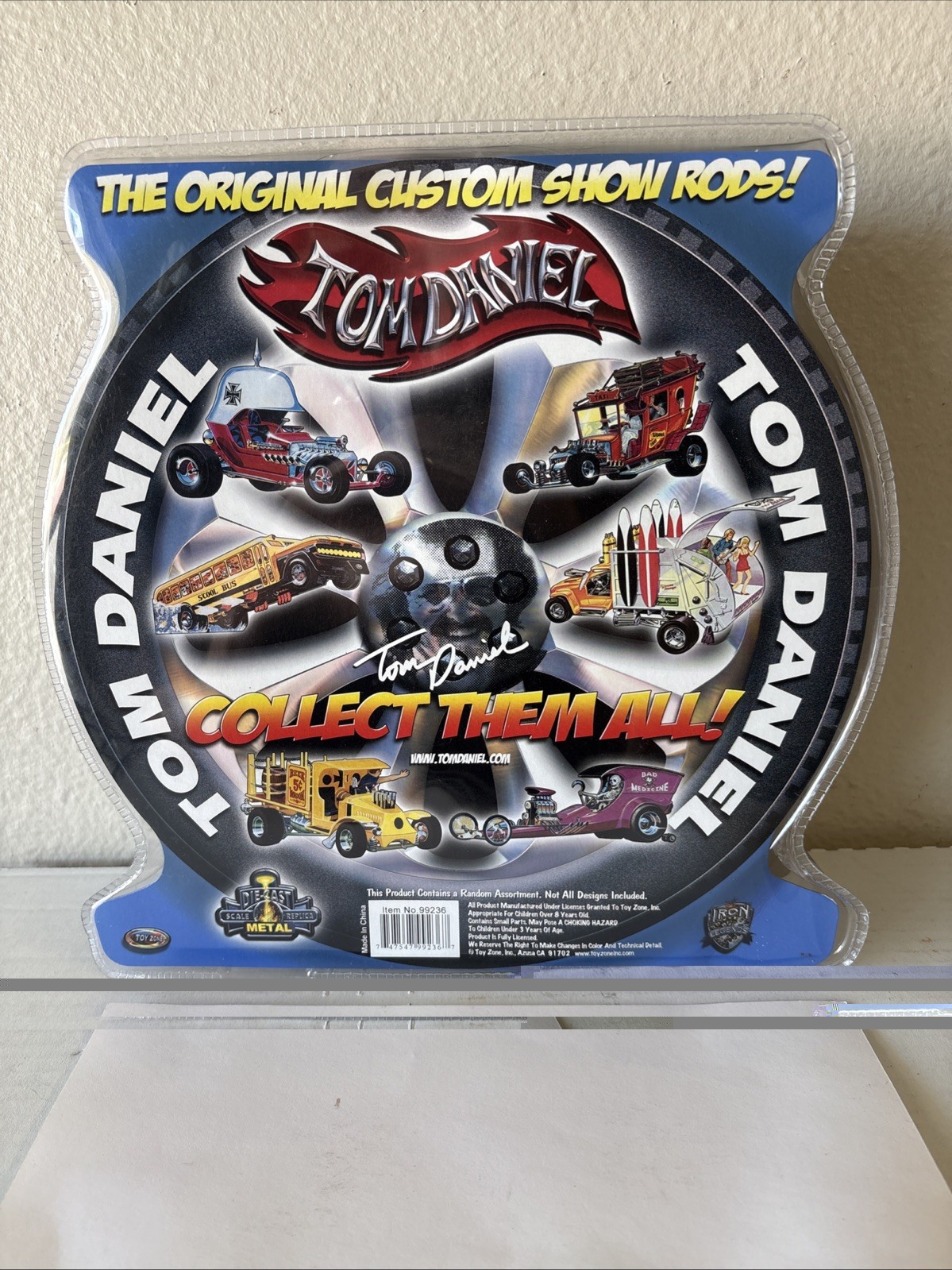 Tom Daniel Original Custom Show Rods 6 Car Collector Pack Autographed With Pins!