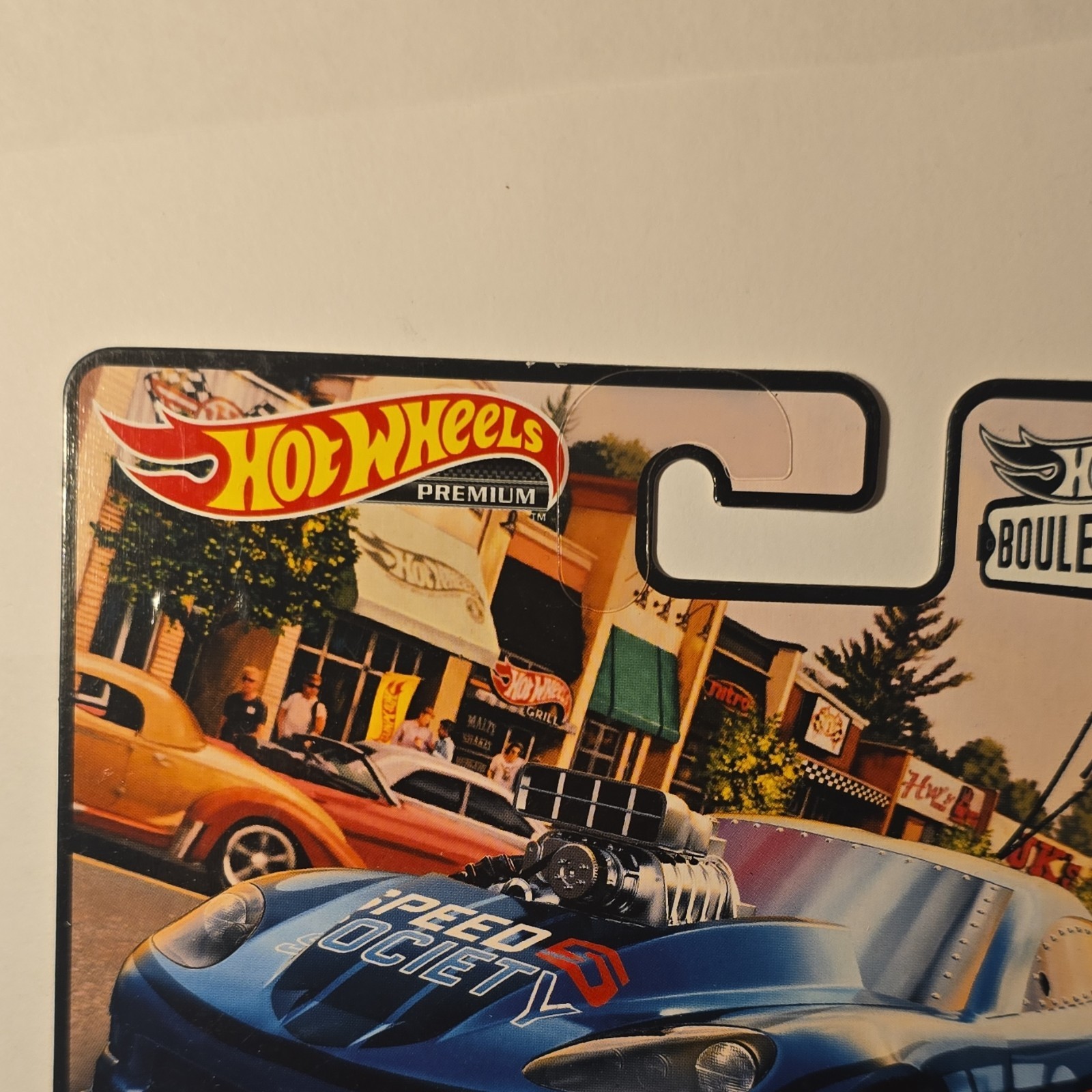 Hot Wheels Boulevard Corvette Z06 Drag Racer Chevrolet Blue Real Riders Metal