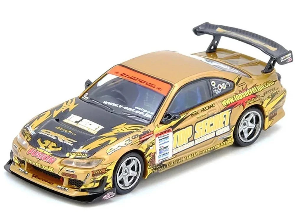 NISSAN TOP SECRET SILVIA S15 WINNER D1GP 2004 1/64 INNO MODELS IN64-S15TS-D104