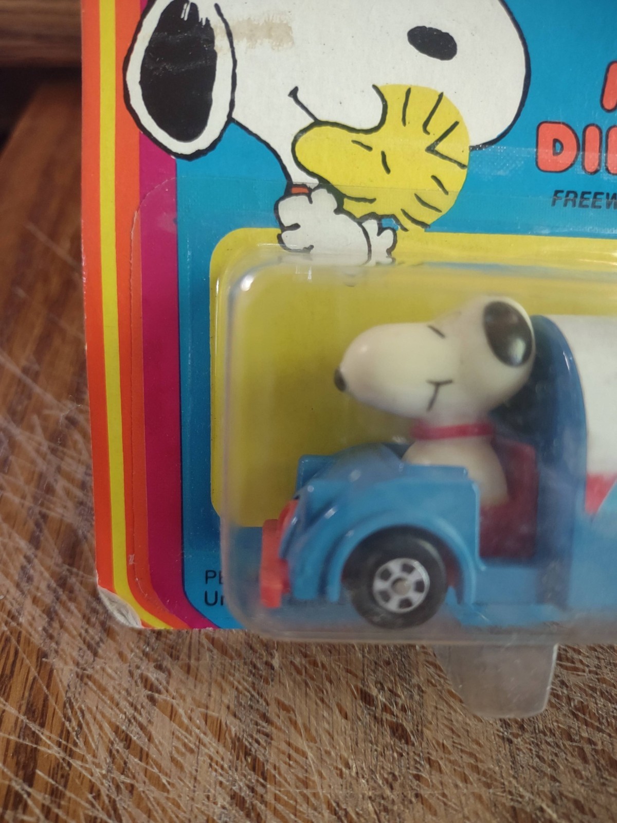 Vintage New NIB HASBRO SNOOPY Handfuls Mini Diecast MAIL TRUCK 1965 Hong Kong