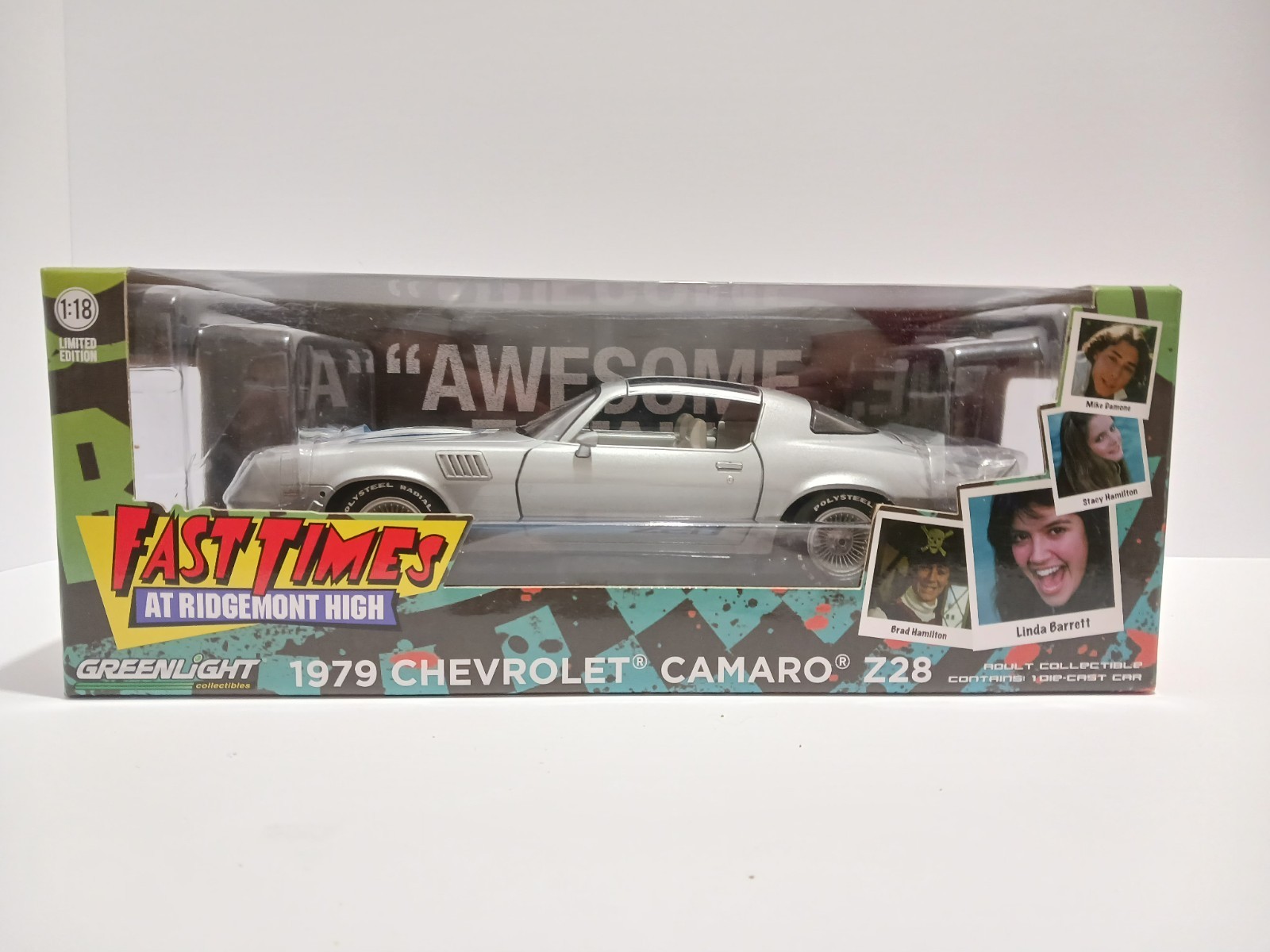 Rare 1:18 “Fast Times At Ridgemont High” 1979 Z/28 Camaro, Made by Greenlight,