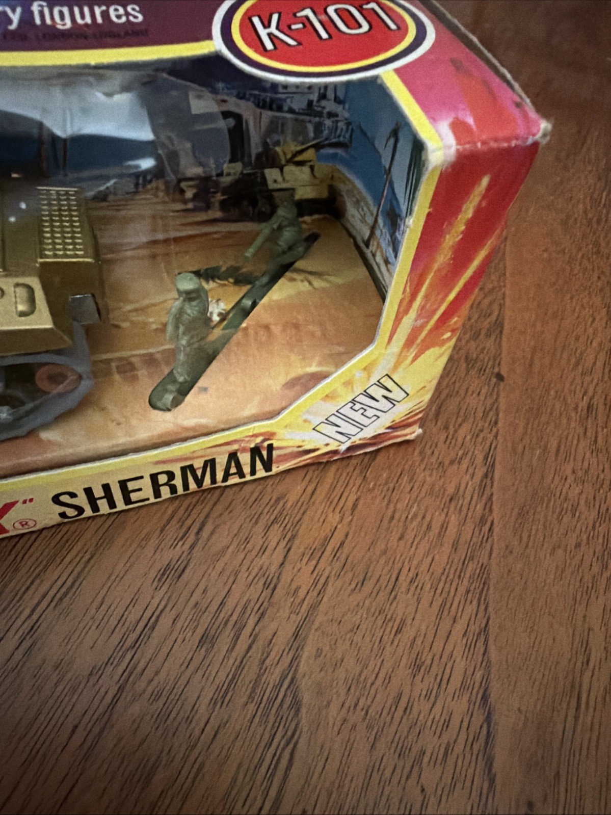 Matchbox Battle Kings Sherman Tank K-101 1974 Vintage with Soldier’s/Orig Box