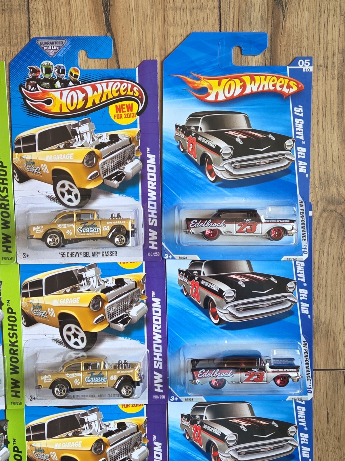 12 Hot Wheels ’55 Chevy Bel Air Gasser HW Showroom ’57 Chevy Bel Air Variations