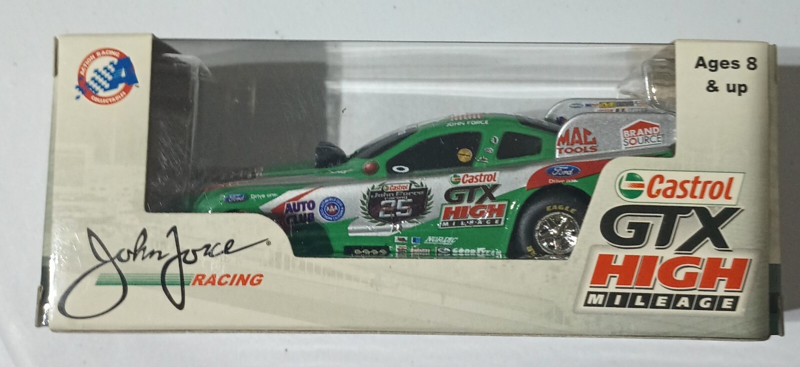 JOHN FORCE – CASTROL GTX – 25th ANNIVERSARY 1:64 SCALE DIECAST FUNNY CAR 