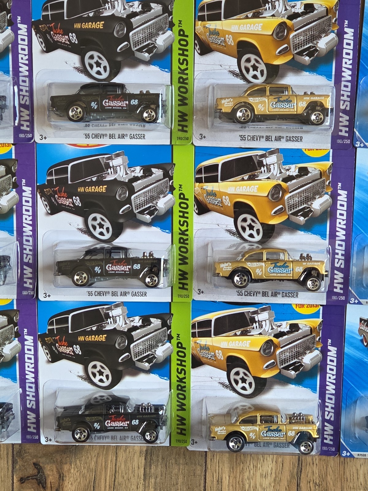 12 Hot Wheels ’55 Chevy Bel Air Gasser HW Showroom ’57 Chevy Bel Air Variations
