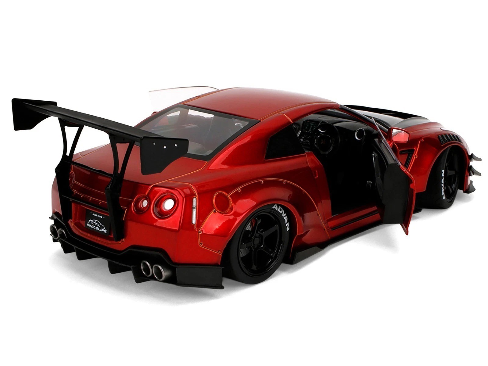 Jada 1:18 Pink Slips Nissan GT-R R35 Liberty Walk Body Kit 2.0 Red 36465-7B