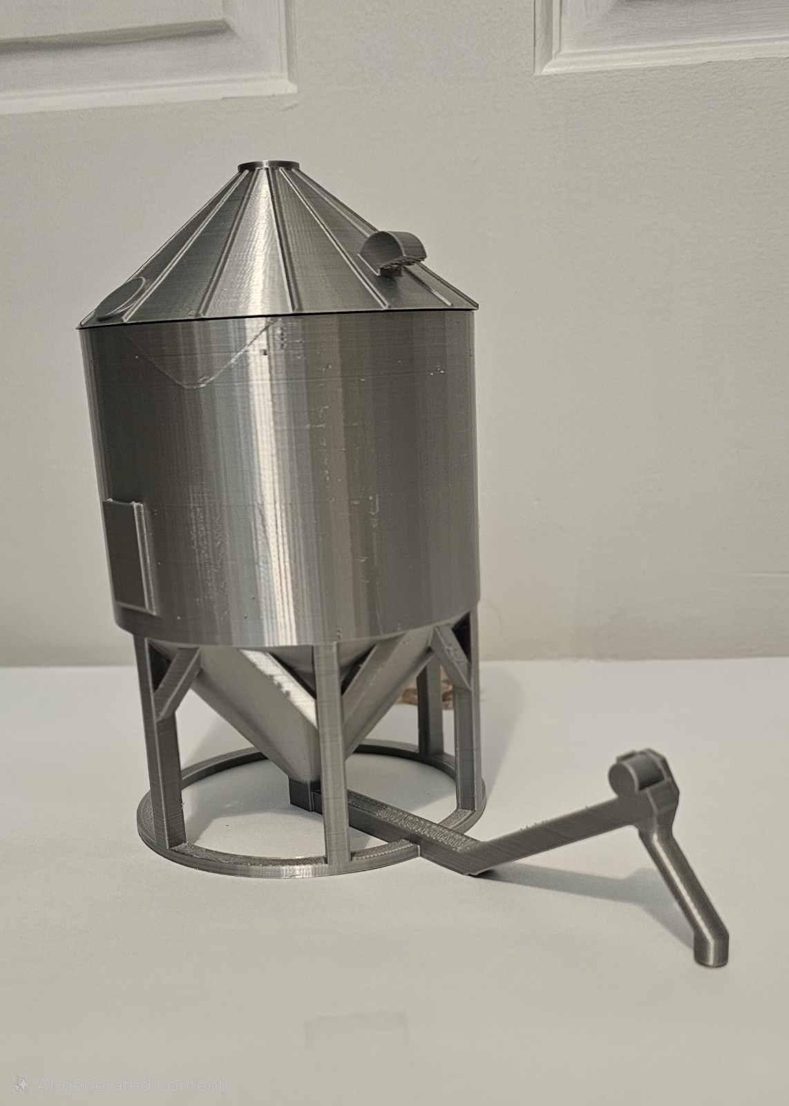 1/64 Scale realistic 3d Printed Large Wet Bin With Removable Top for farm toys
