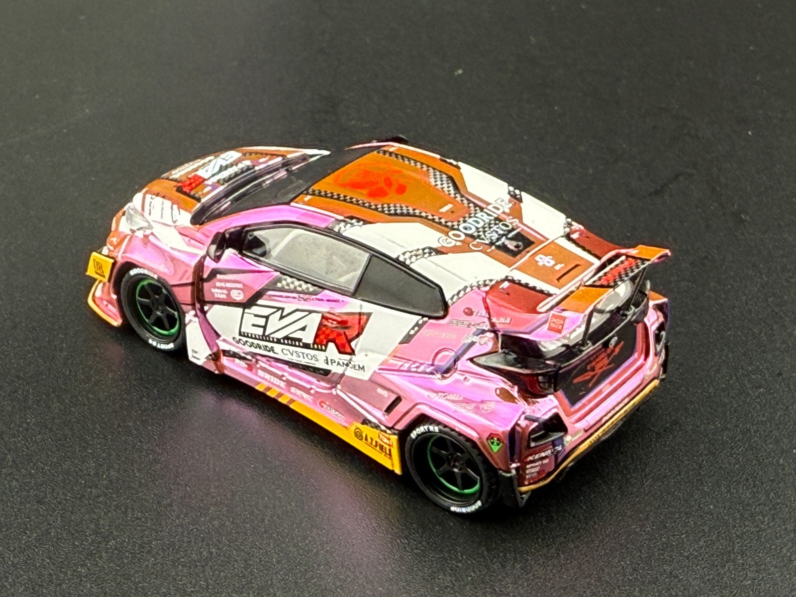 Pop Race EVA RT Production Model Custom Type-08 Goodbride GR Yaris 640220 1/64