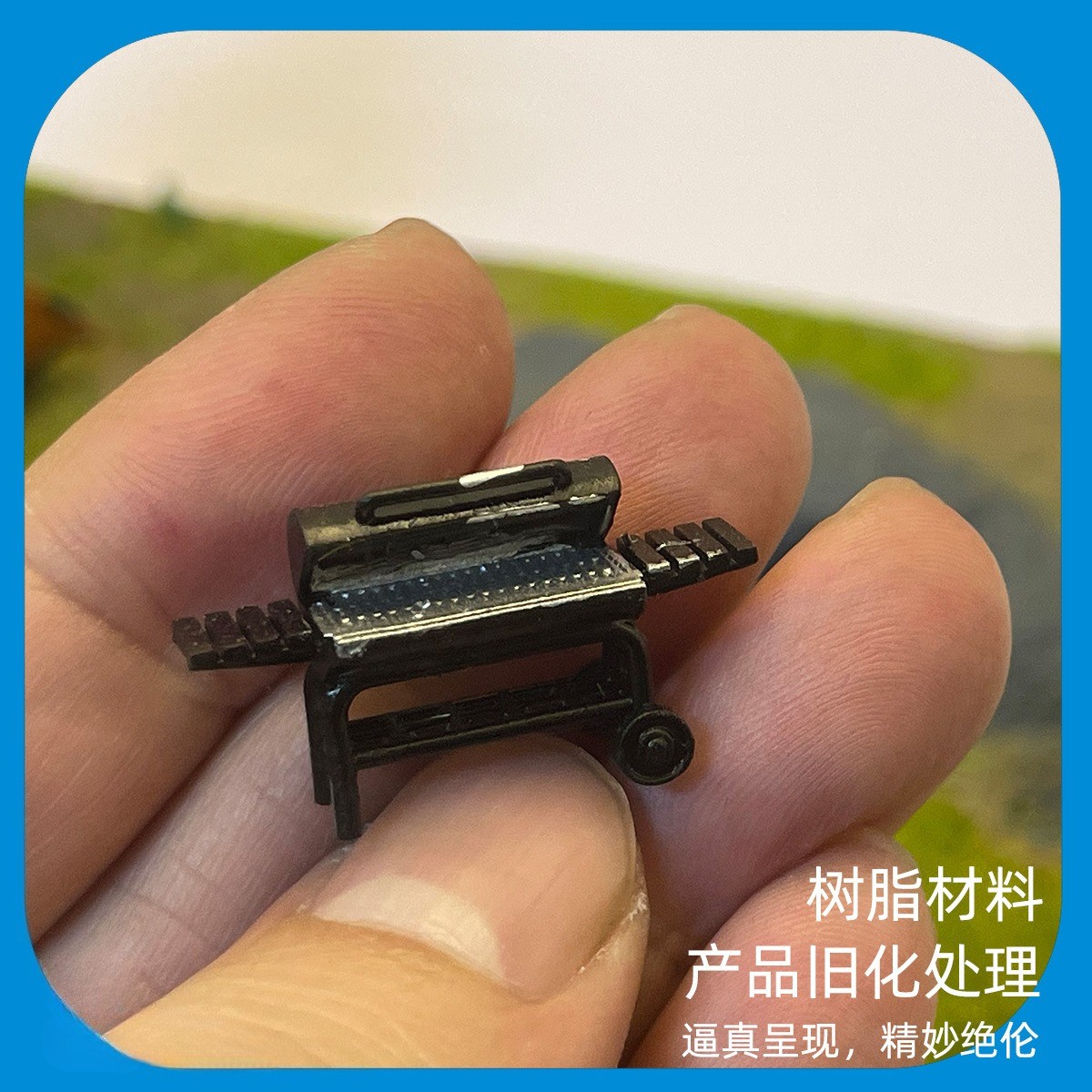 1/64 Diorama Garage Barbecue Grill Car Repair Props Sand Table Scene Decoration