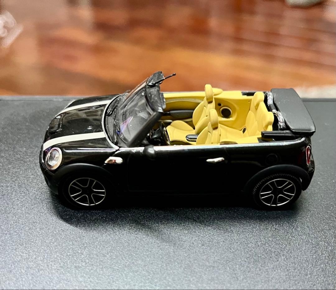 BMW MINI Cooper S Convertible 1/43 Black Miniature Car with Box