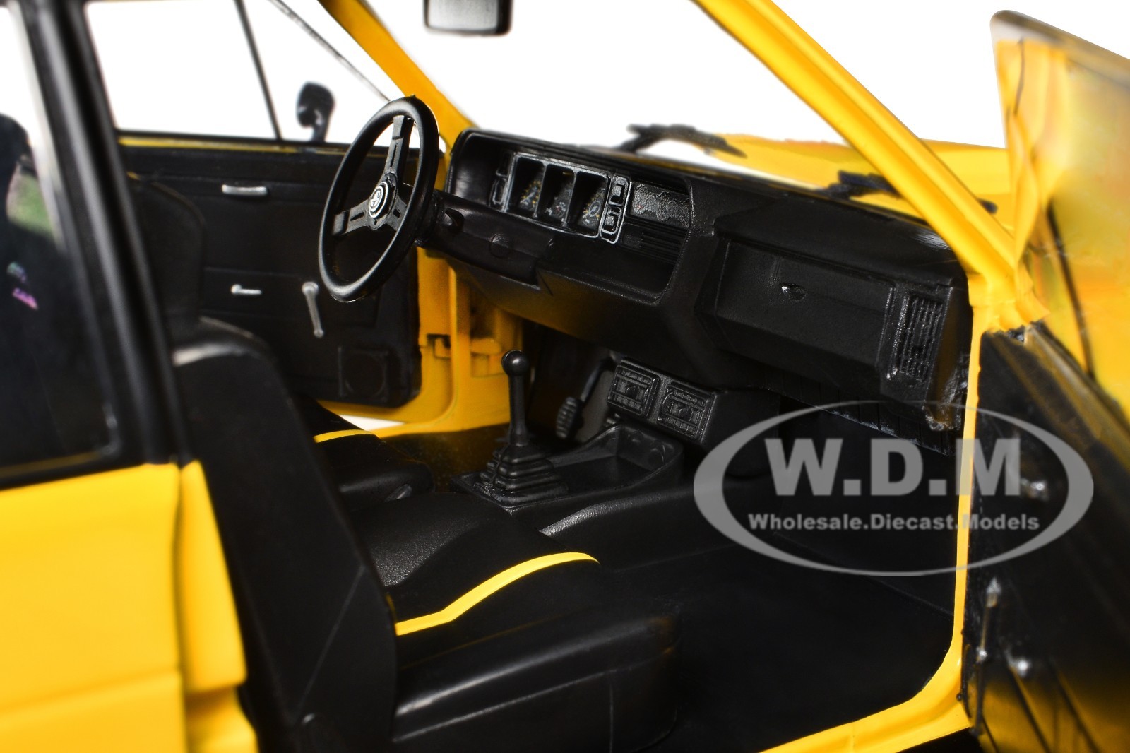 1980 FIAT 131 ABARTH YELLOW 1/18 DIECAST MODEL CAR BY SOLIDO S1806006