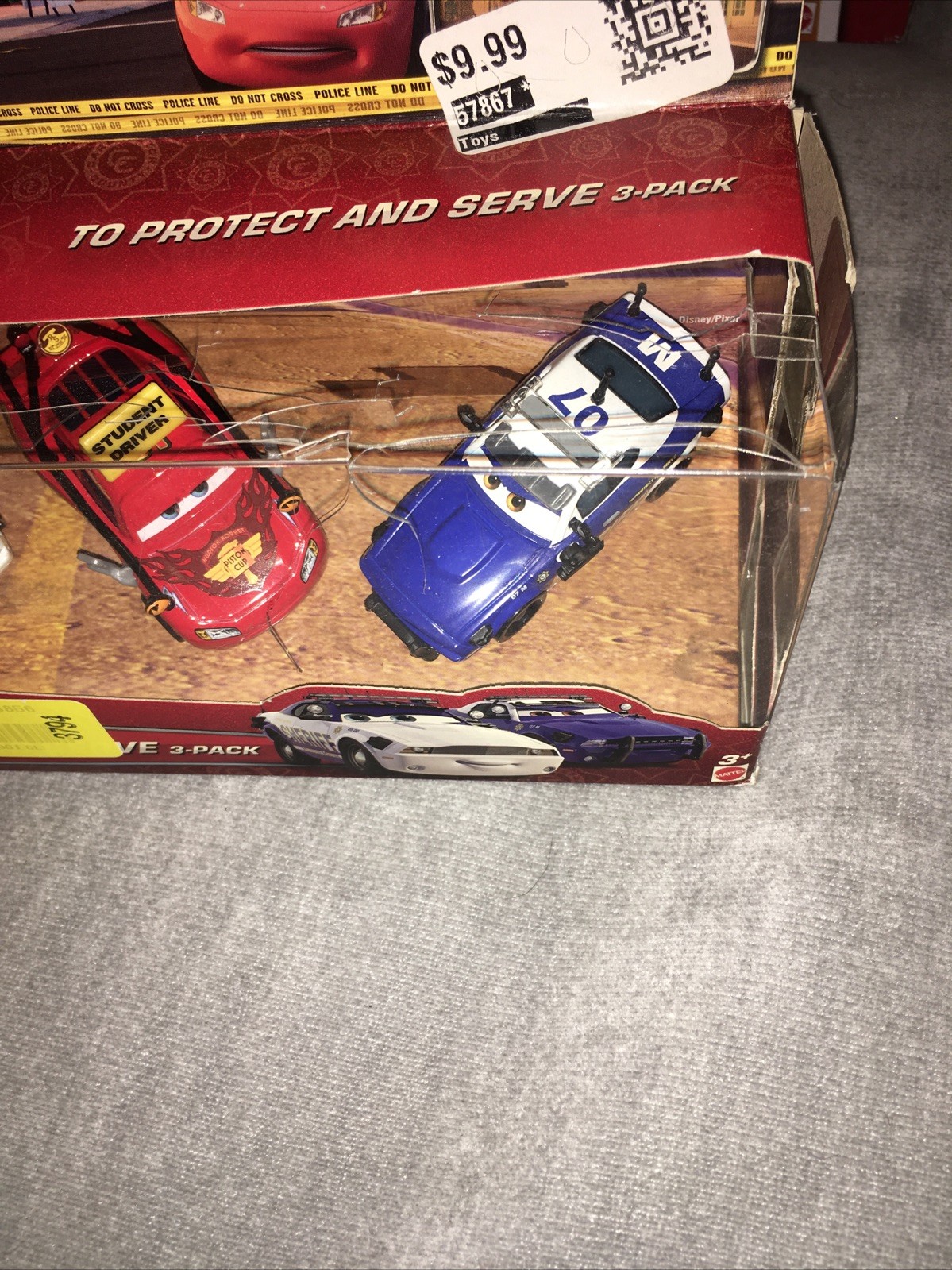 Disney Pixar Cars To Protect And Serve 3-pack 2014 Mattel!!!
