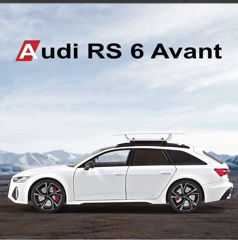 1:18Audi RS6 Avant Station Wagon Alloy Car Model Diecasts Metal Sports Car Vehi