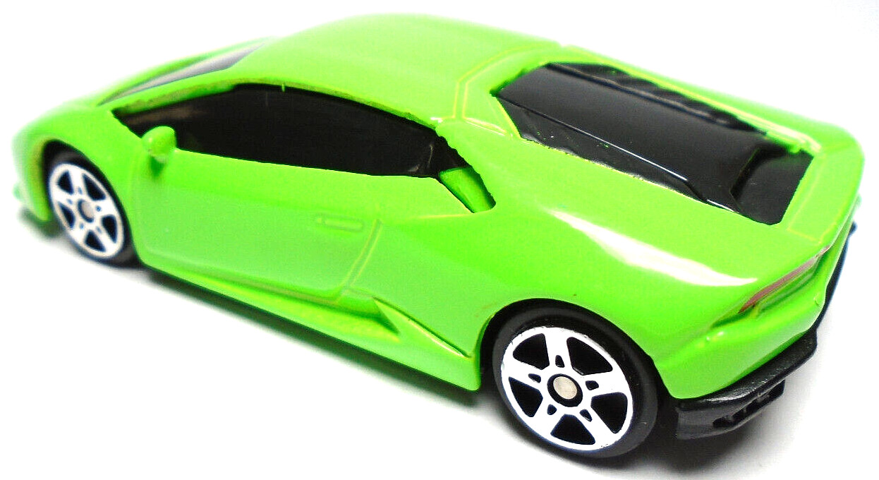 MAISTO LAMBORGHINI HURACAN LP 610-4 GREEN 1:64 DIECAST 3″ CAR WITH SILVER RIMS