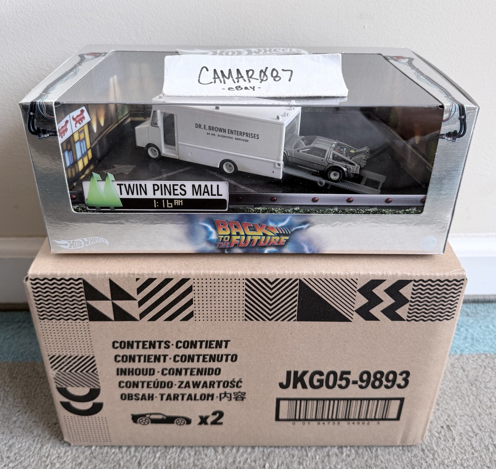 SDCC 2025 Mattel Hot Wheels Collectors Back to the Future 40th Anniversary Set
