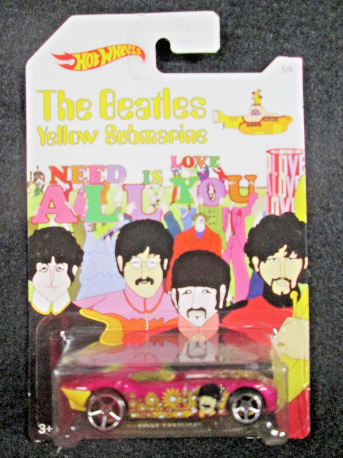 Hot Wheels 50th Anniversary The Beatles Yellow Submarine Full Set Of 6