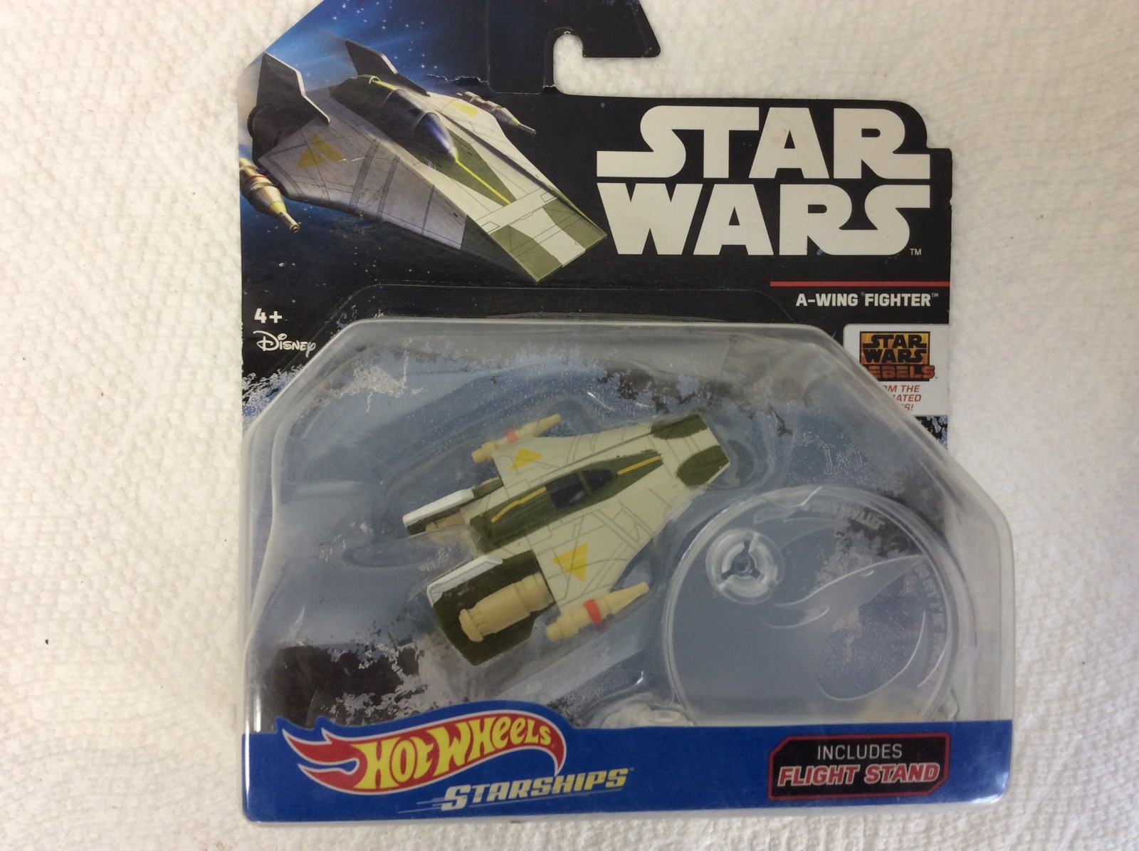 (3) Hot Wheels Star Wars Starships & (1) Diecast. (3 Are New Sealed, (1) Used