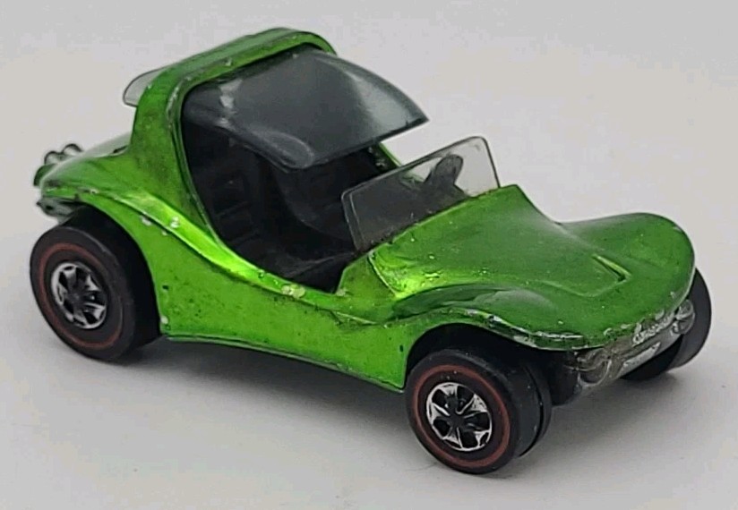 HOT WHEELS 1970 REDLINES,SAND CRAB GREEN , USA, LOOSE