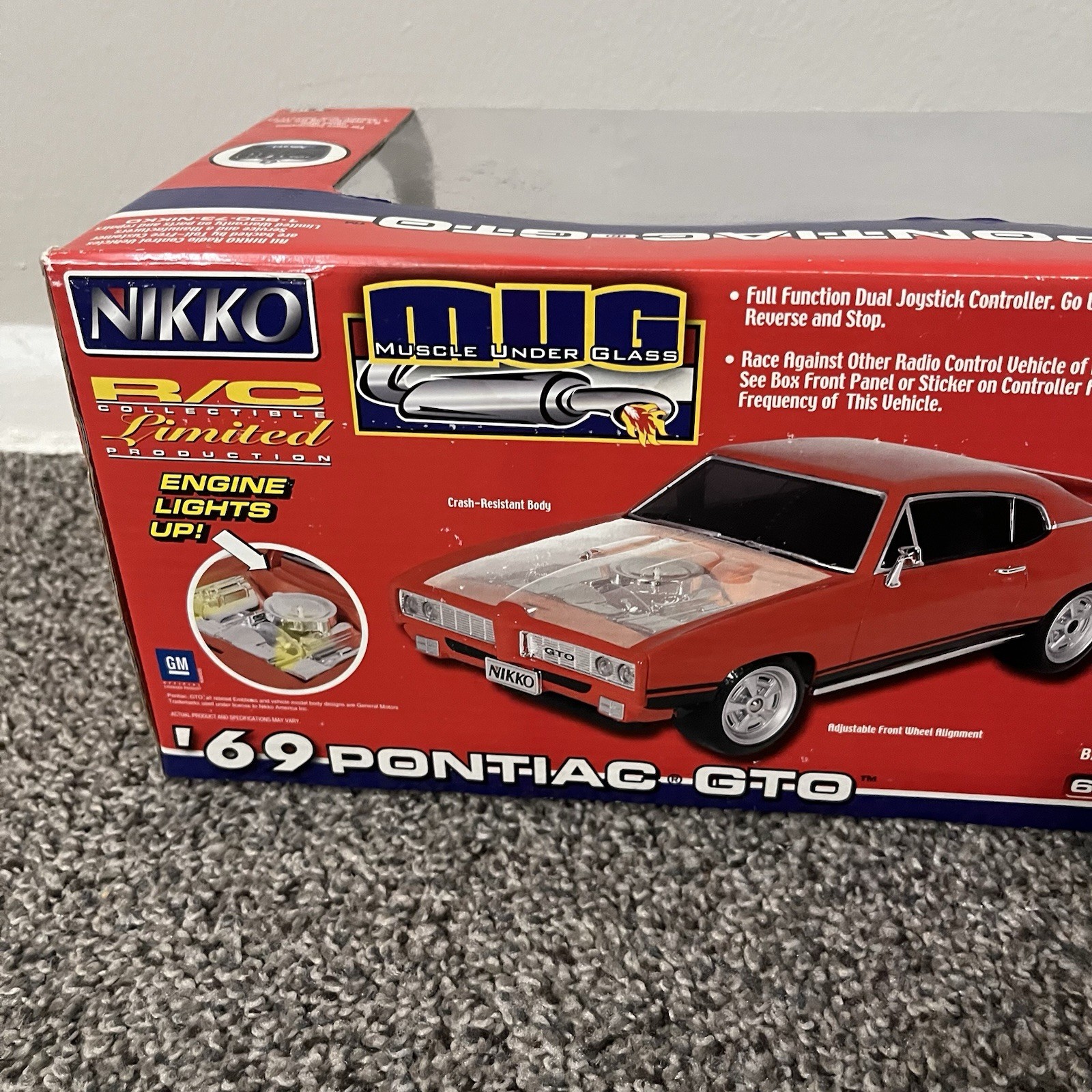 Vintage NIKKO RC 1969 Pontiac GTO Great Shape (Mug Series) 1:16 Radio Controlled