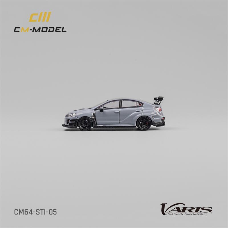 CM MODEL 1:64 STI/WRX Varis Widebody 1.0/2.0 Gray Diecast Model Car