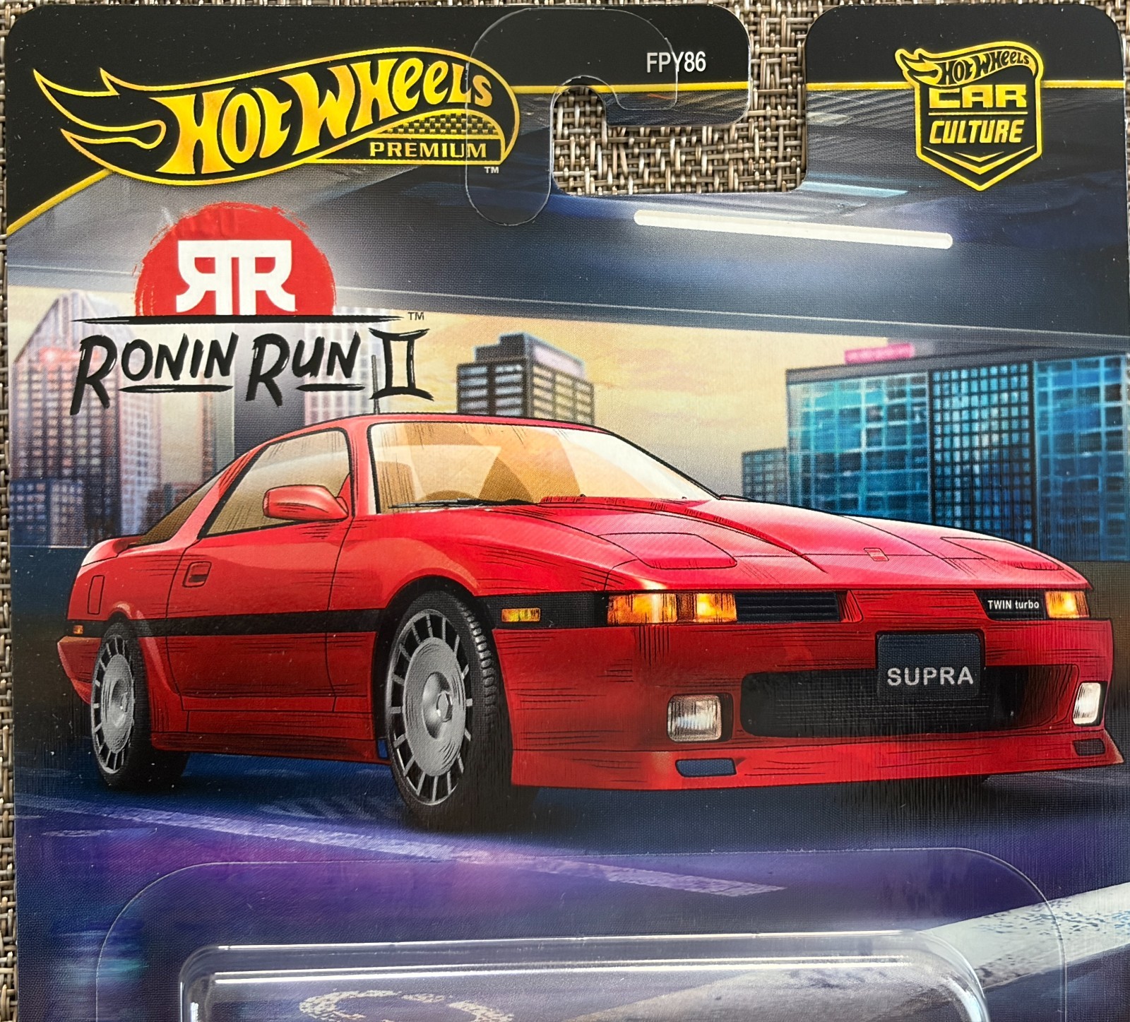 Hot Wheels Car Culture Ronin Run 2 II ’89 Toyota Supra , free shipping !
