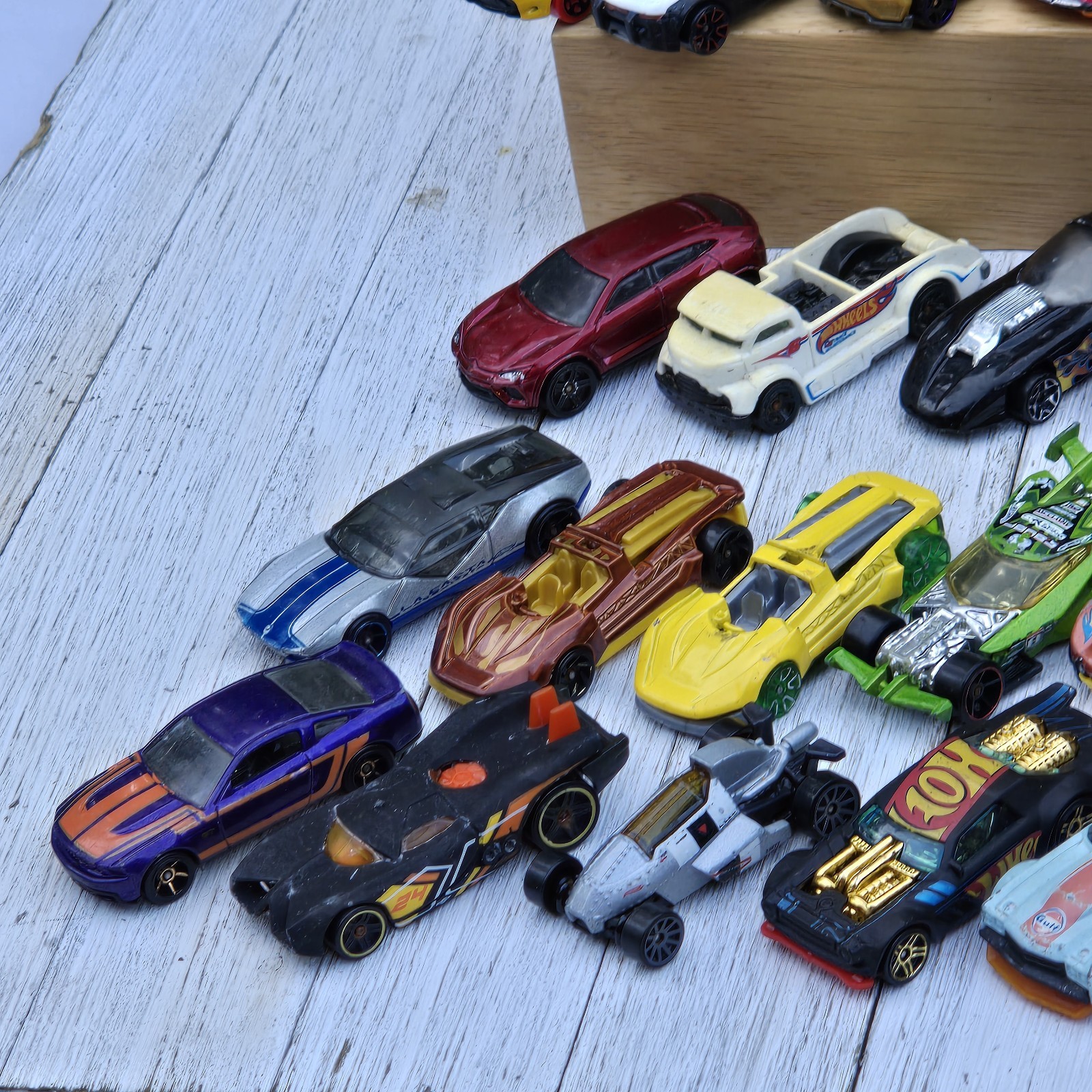 Hot Wheels Lot of 50 Loose Cars Trucks Race Cars Mixed Diecast Mattel VGC