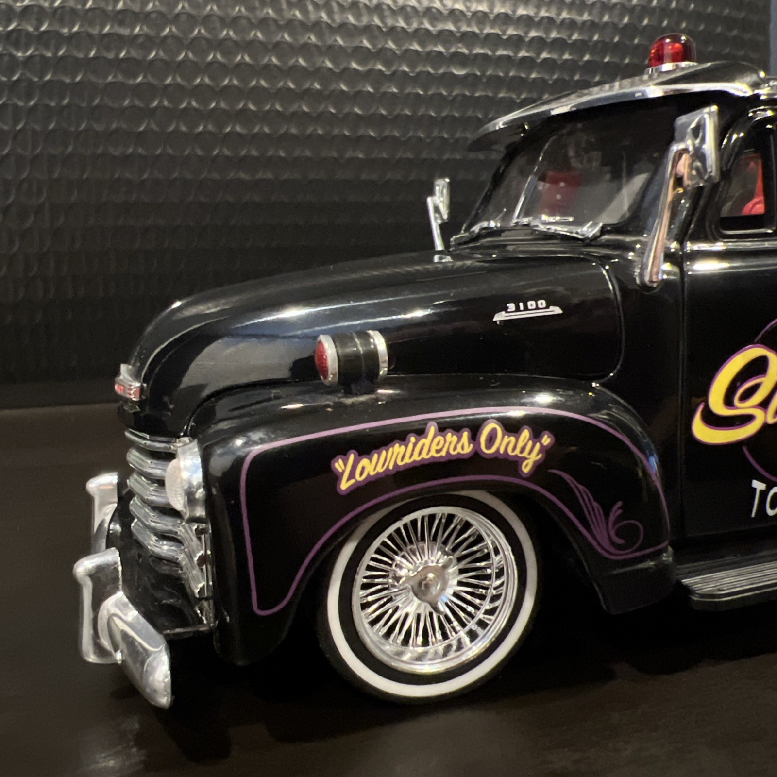 Vintage 2003 Jada Street Low 1953 Chevrolet 3100 Tow Truck Nice Cables/Paint