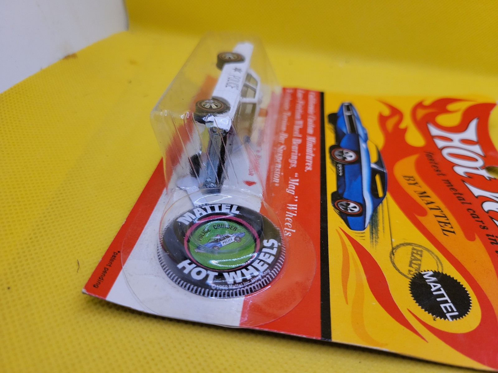 Hot Wheels Red Lines Police Cruiser on Card WIth Protector