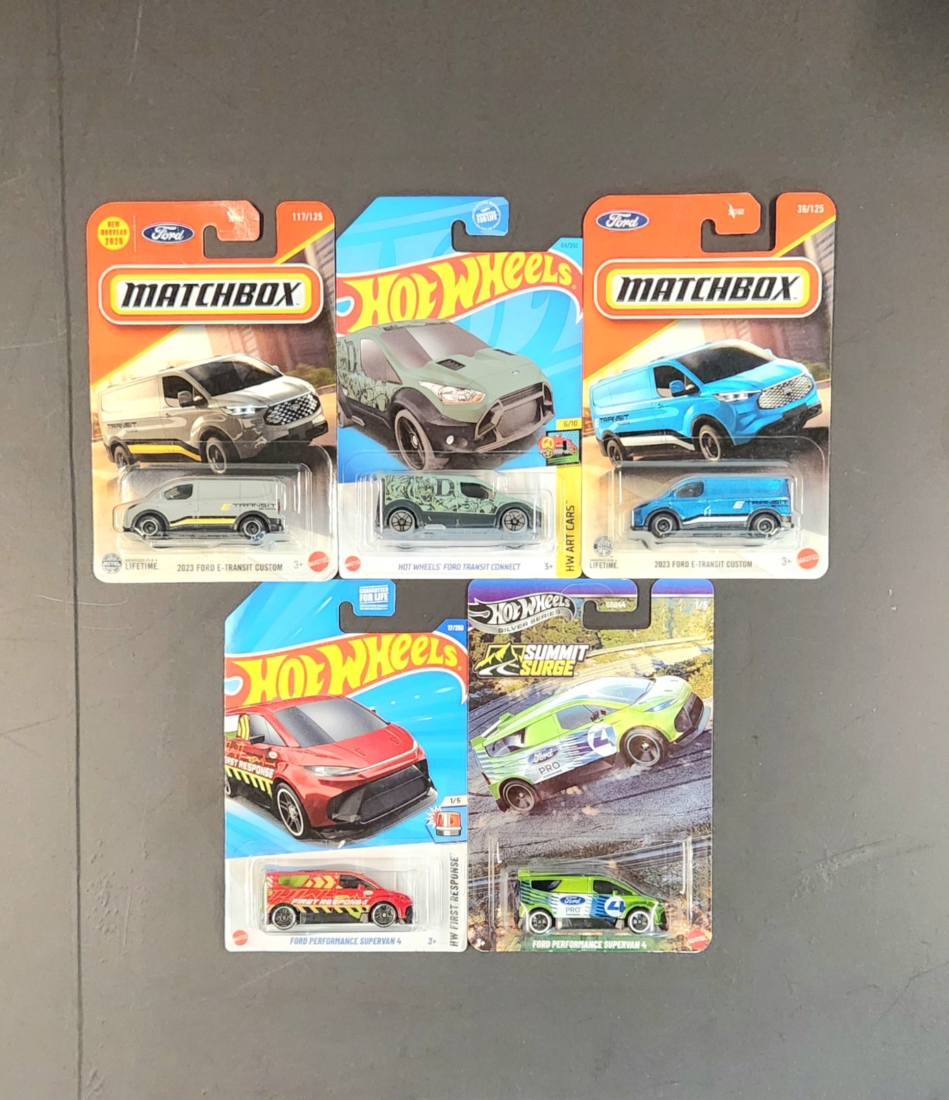 Hot Wheels Matchbox Ford Performance Supervan 4 E- Transit Connect Treasure Hunt