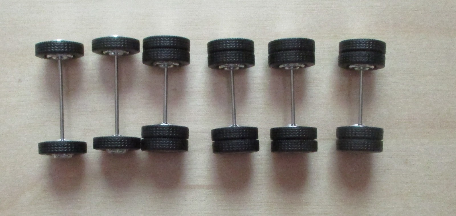 Chrome Wheel Hubs For Promotex 1/87 TRUCK Accessory HO Scale 5462