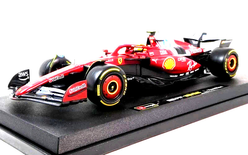 Ferrari SF-25 #44 Lewis Hamilton Formula 1 Race Car 2025 1/18 Diecast Burago