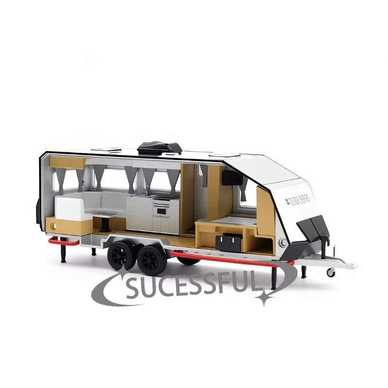XCARTOYS 1/64 Black HQ21 Offroad Camper Trailer Diecast Metal Car New Sealed