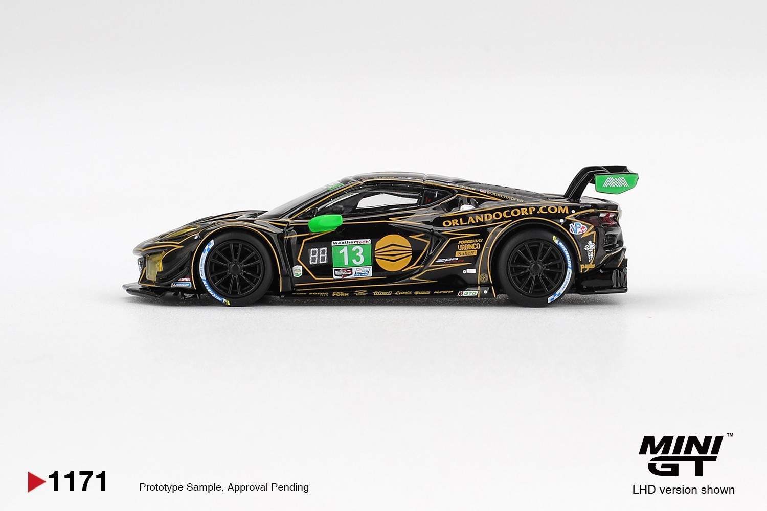 Mini GT 1:64 Chevrolet Corvette Z06 GT3.R #13 AWA 2025 IMSA Daytona 24 Hrs #1171