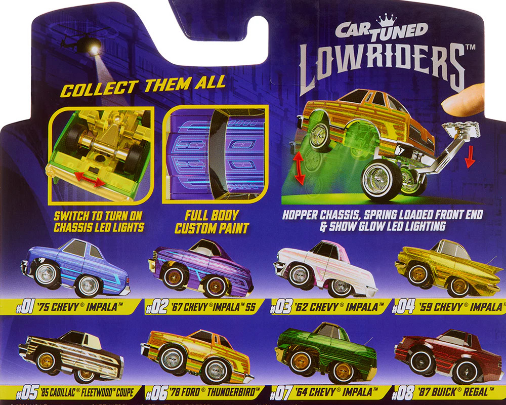 CarTuned 1:64 Lowriders SHOW GLOW 2026 Series 3 Set of 8 Styles –L.E.D. Light Up