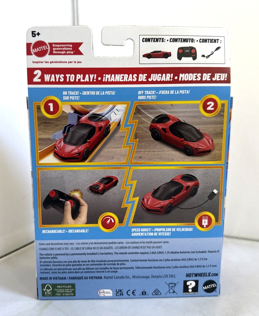 Mattel Hot Wheels: Ferrari SF90 Stradale Assetto Fiorano Remote Control 2025 New