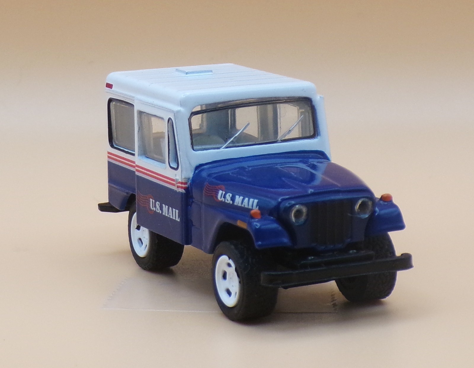1971 Jeep DJ-5… Norman Rockwell Series …Blue/White USPS.. Greenlight …1:64