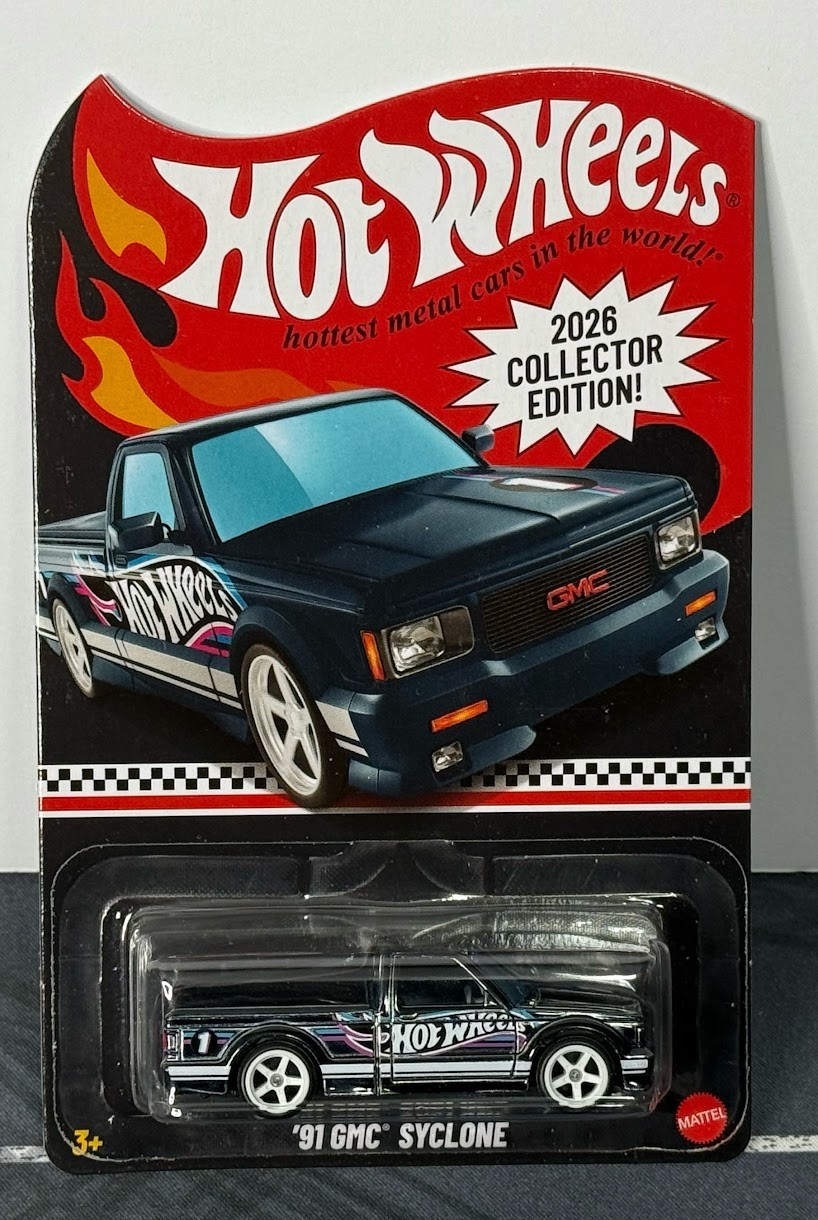 2026 Hot Wheels Collector Edition Black 1991 GMC Syclone Kroger Mail In 1:64