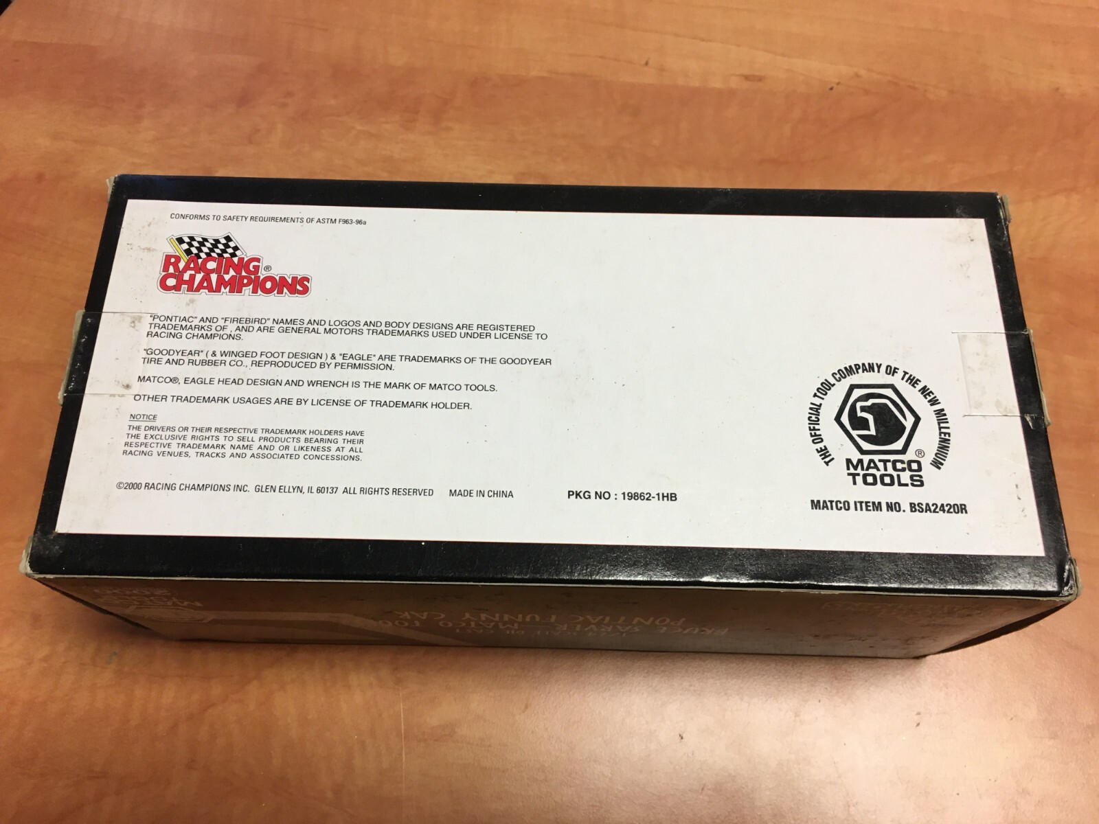 Matco Tools Bruce Sarver Pontiac Funny Car 2000 1:24 Scale Diecast BSA2420R
