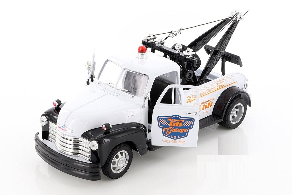 1953 Chevrolet Tow Truck Welly 22086S/4D Diecast Model Car 8″ 1:24